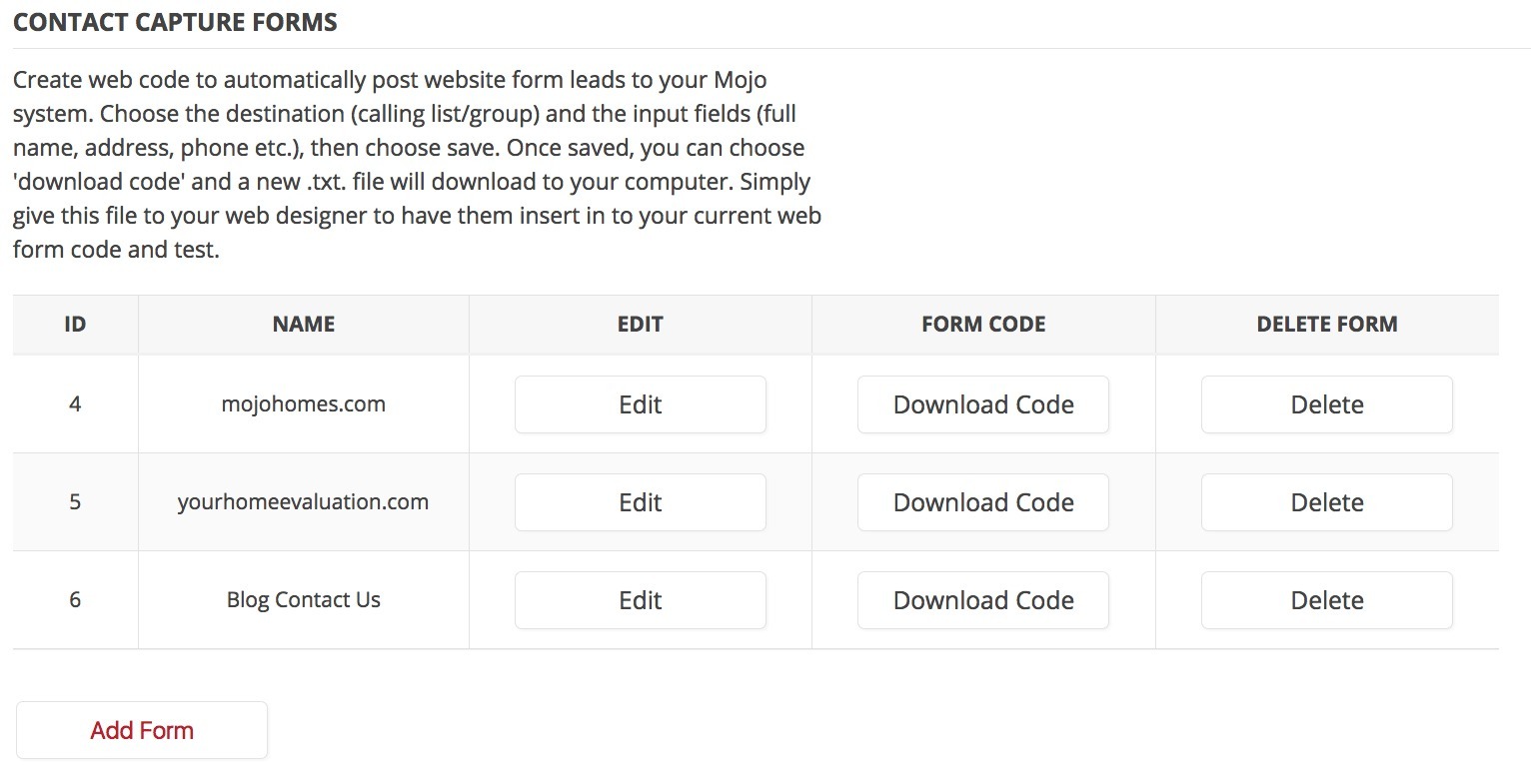 Contact Capture Form | Mojo Dialer Blog Lead capture forms