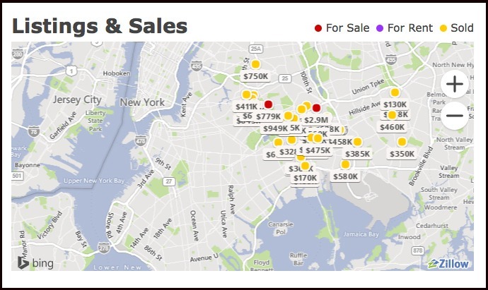 Realtor Ron Ferrara’s turf in Queens, where there’s no such thing as a “cheap” house. (Source: Zillow)