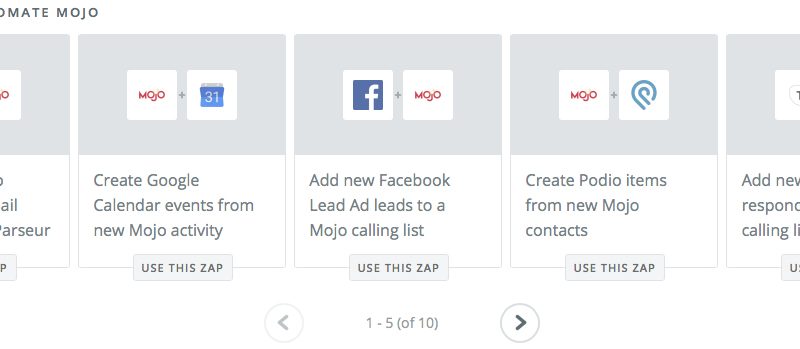 Zapier Integration Mojo Dialer Zap Examples