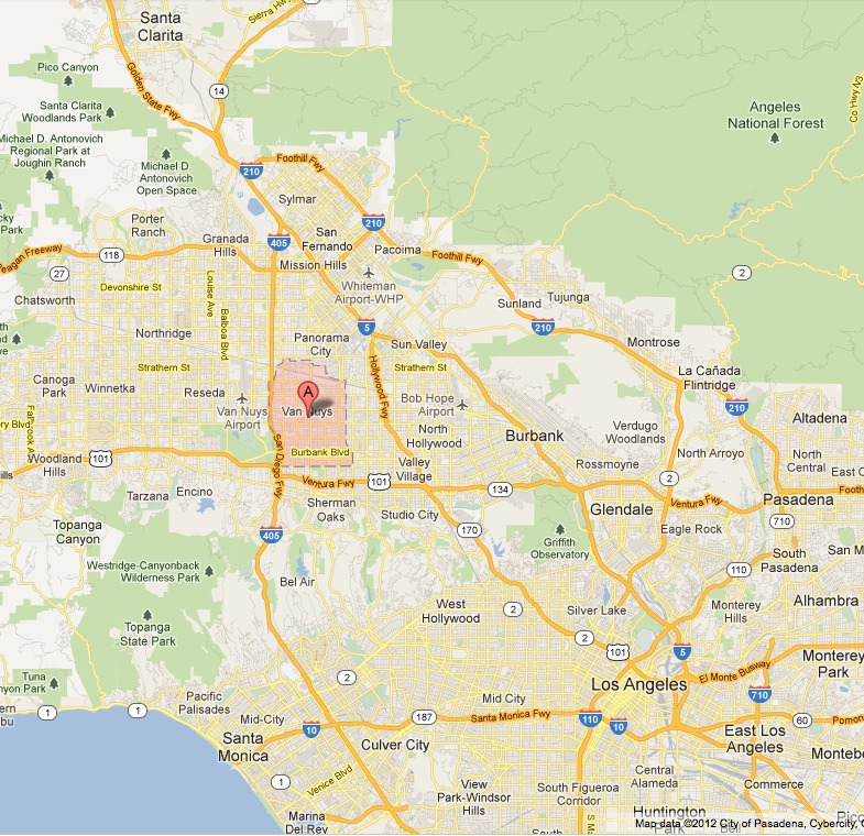 Van Nuys Map Mojo power dialer