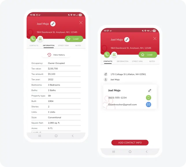 Mojo Door Knocker app for smart door-to-door prospecting